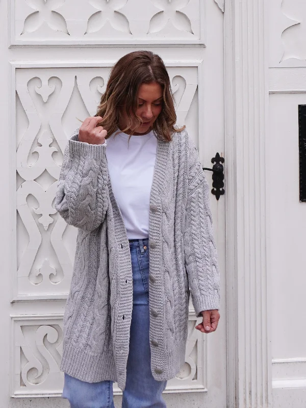Casual Fashion Conrad Cardigan - Grey