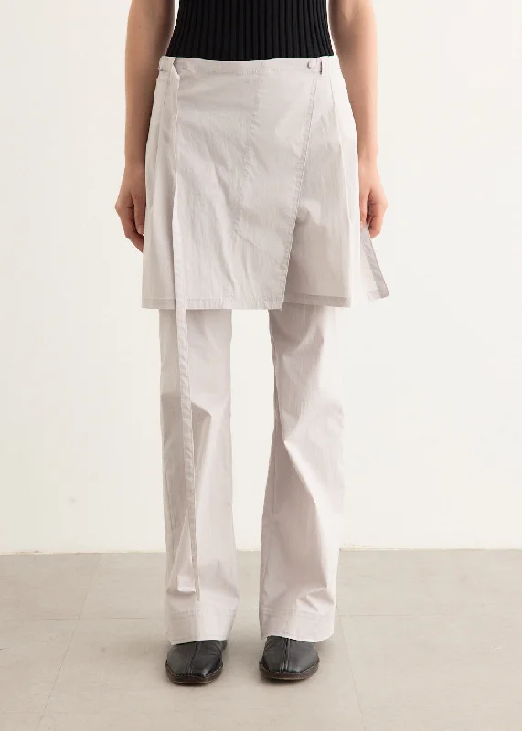Minimalist Women’s Fashion Clothing New Layered Wrap Skirt Pants
