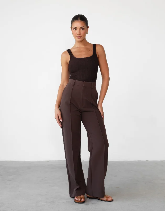 Elegant Fashion Offers Colden Pants (Chocolate)