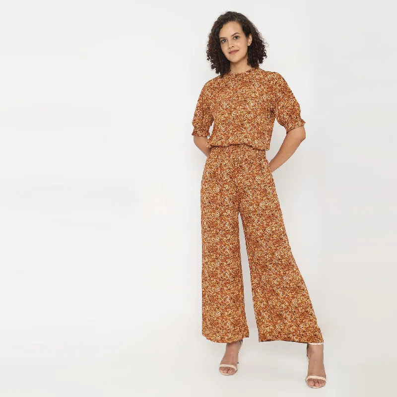 Special Offers Flare Fit Floral Palazzos