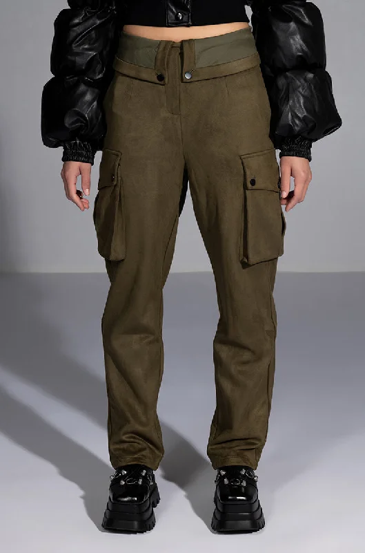 Workwear Fashion for Women DISTRACTION FOLD OVER CARGO PANTS
