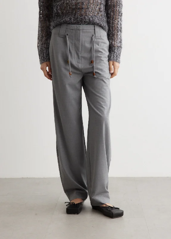 Flash Sale Now Drapey Melange Mid-High Waisted Pants