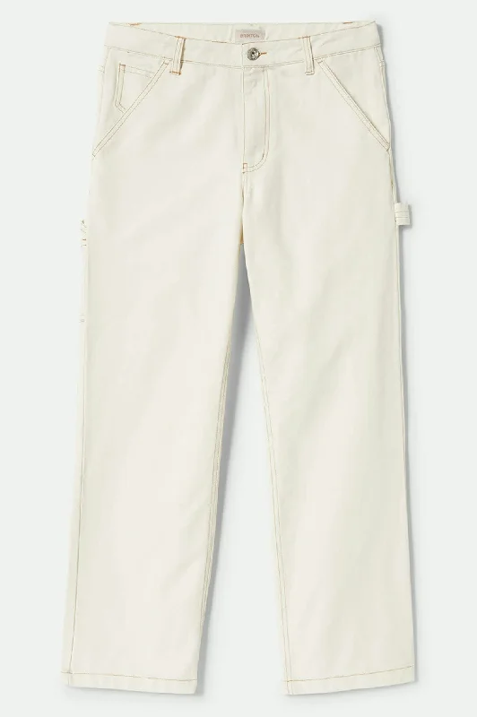 Valentine's Special Essex Painter Pant - Egret White