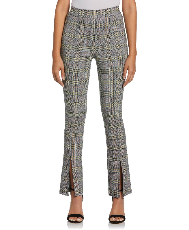 Unique Women’s Fashion Pieces Slit Front Pull-On Pant