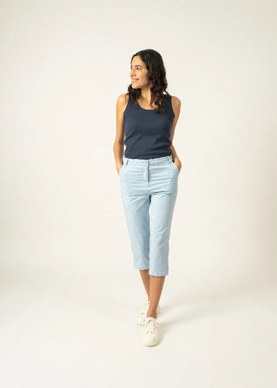 Sale On Clothing Marinette three quarter pants - in cotton twill (CIEL)