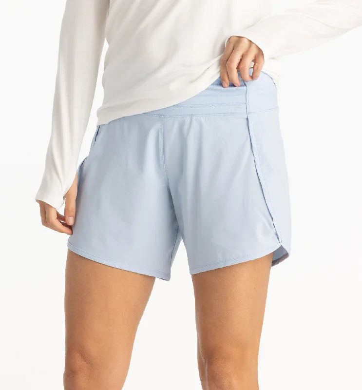 Fashion-Forward Offers Women's Bamboo-Lined Breeze Short – 6" - Clear Sky