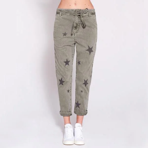 Trendy Fashion Sale Stars Pant (Pigment Military)