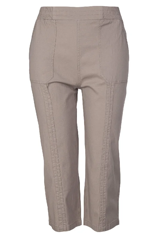 Limited-Time Offer Pull on Mid Calf Pants | LATTE | 6816A1