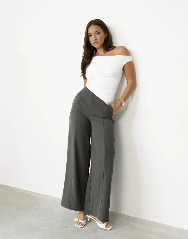 Chic Styles Alexander Pants (Slate)