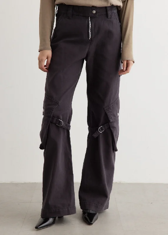 Elegant Style Potinal Cargo Trousers