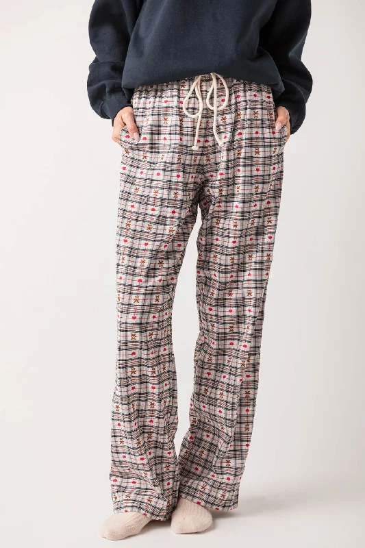Comfortable Clothes Things Between Gingham Drawstring Pants
