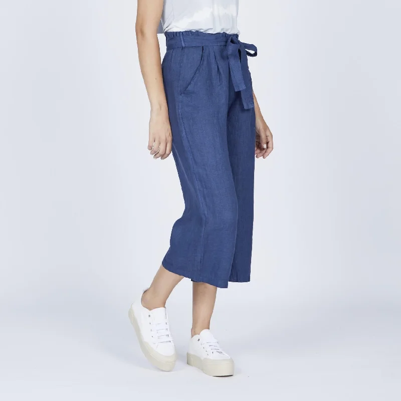 Trendy Looks On Sale Linen Guacho Pant (Mediterranean Blue)