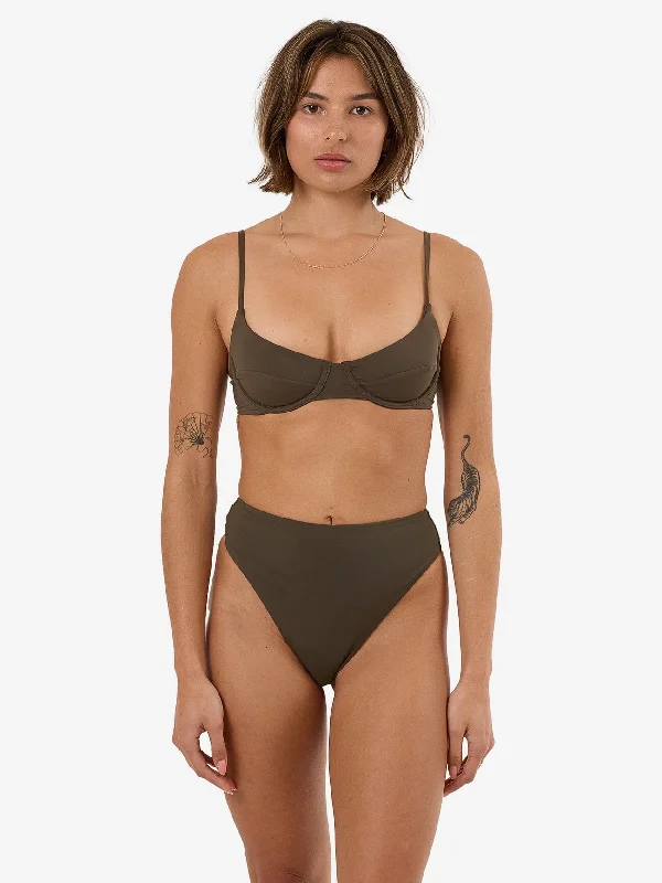 Special Offer For You Thrills Underwire Bikini Top - Tarmac