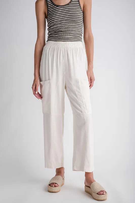 Vibrant Femme Fashion So Me Textured Slouchy Wide Leg Pants