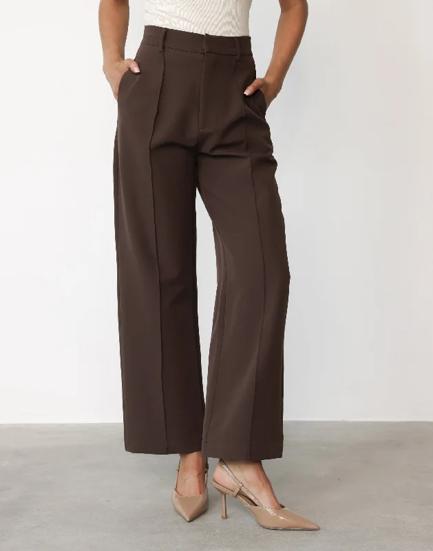 Sophisticated Street Style Offers Colden Pants (Chocolate) - Petite