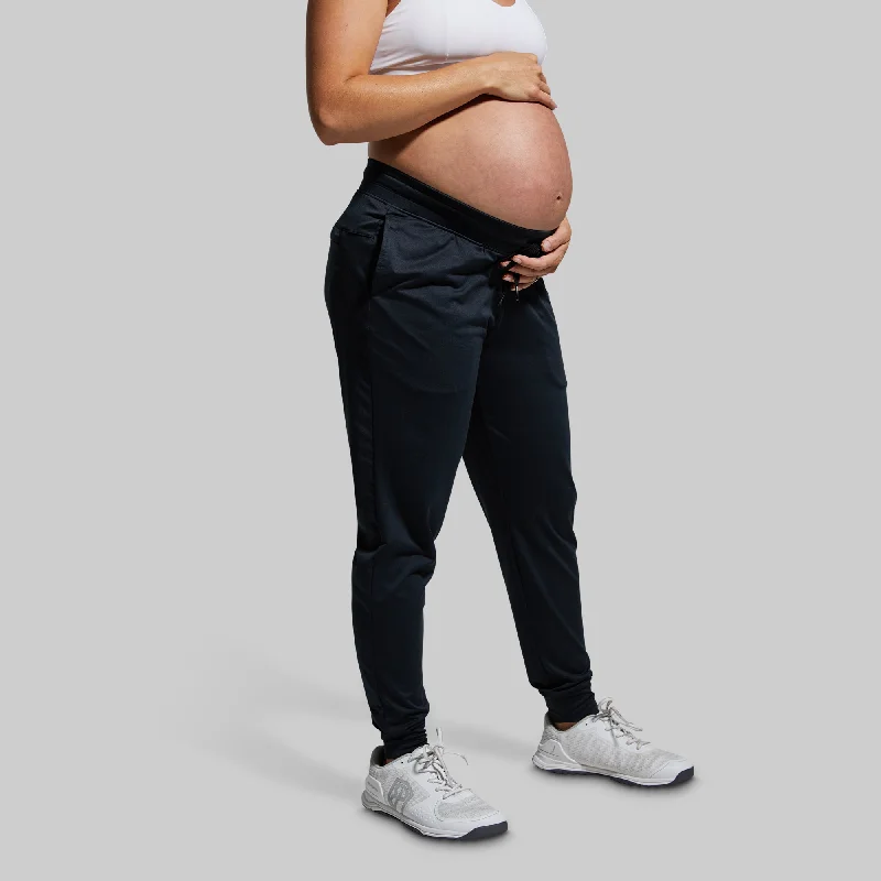 Clothing Sales Maternity Rest Day Athleisure Jogger (Black)