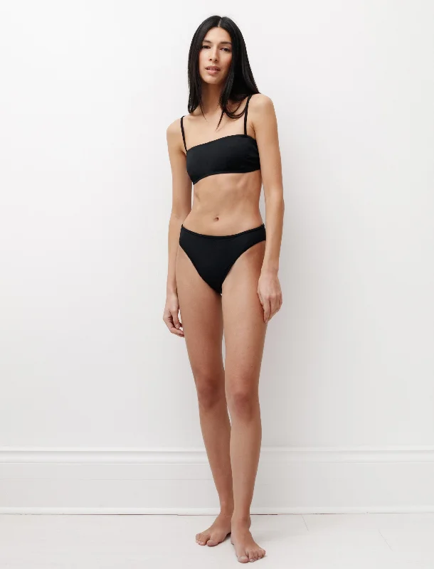 Unleash Your Trendy Side High Cut Bottom Black
