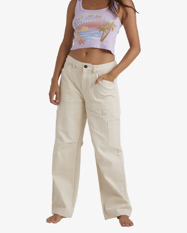 Timeless Elegance Billabong Women's Jeans Cargo Pockets Mid Rise