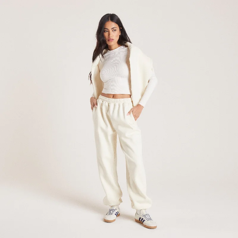 Athleisure Style Sale Cuffed Joggers - Tofu