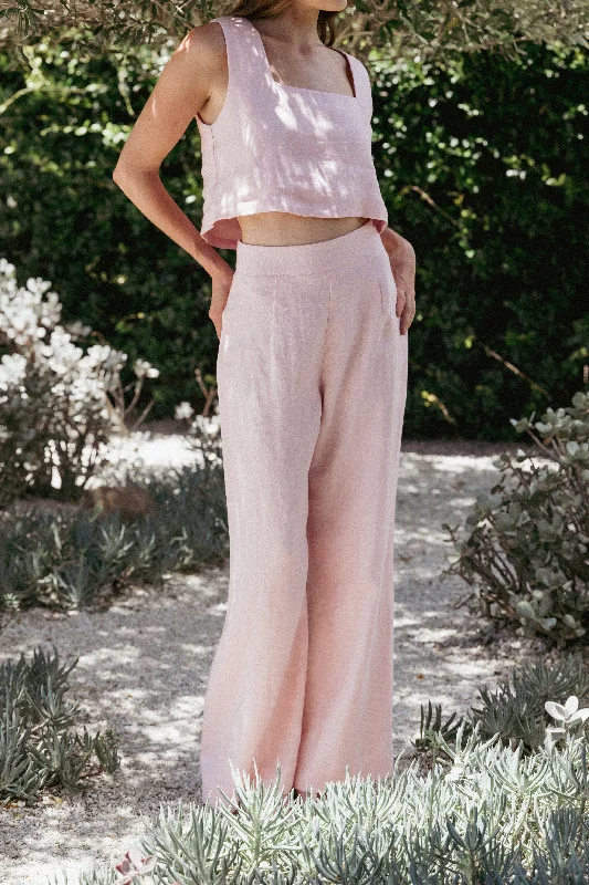 Fashion-Forward Devlin Pants - Blush