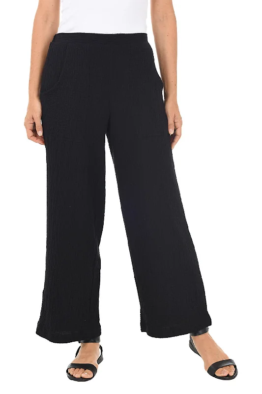 Chic Style Discounts Pull-On Bubble Gauze Ankle Pant