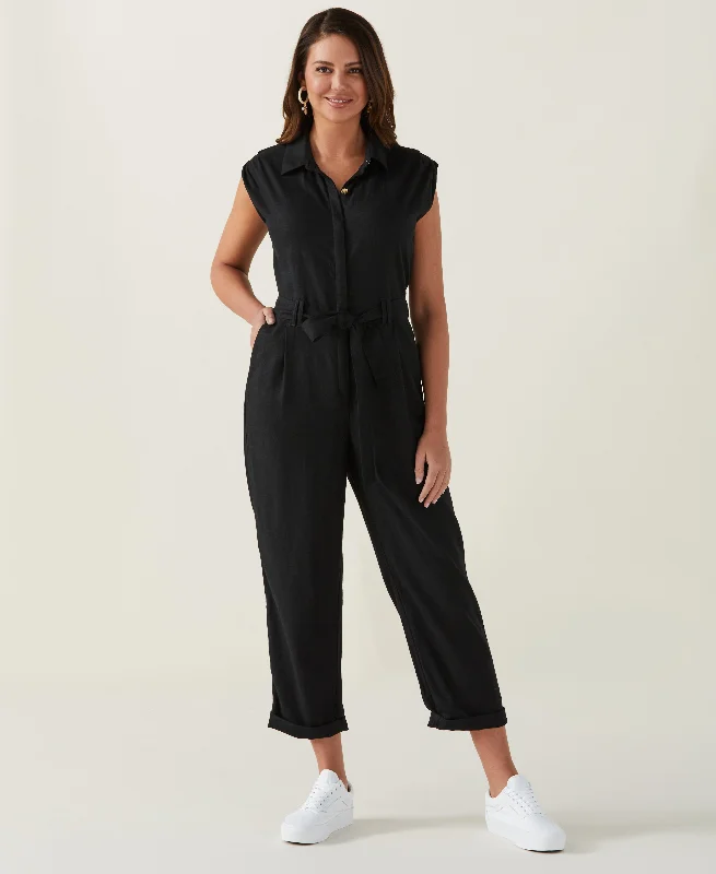 Trendy Outfits For Girls Linen Blend Jumpsuit