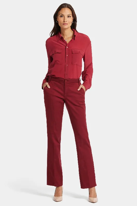 Explore What'S New Barbara Bootcut Trouser Pants - Wild Currant