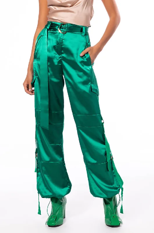 Women’s Evening Wear JADE WIDE LEG SATIN TROUSER