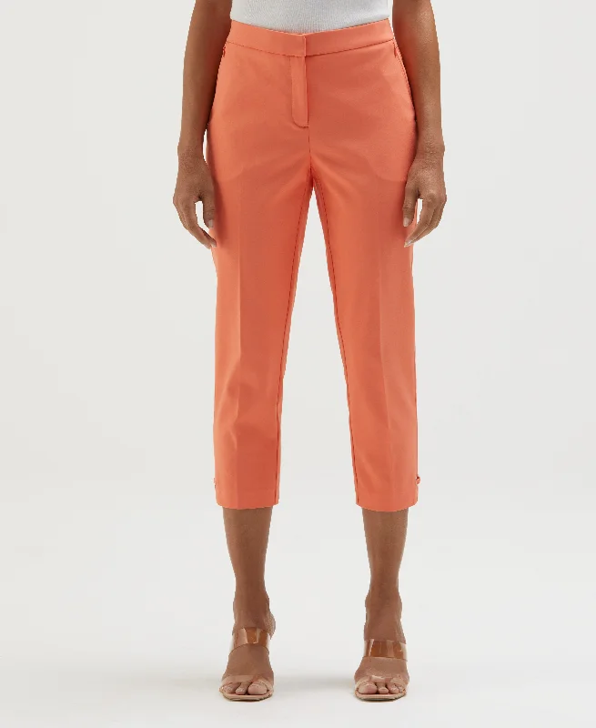 Sale For Women Satin Twill Capri with Grommets