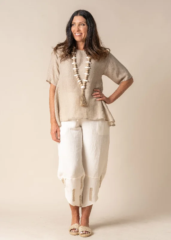 Elevated Casual Discounts Nerida Pant in Cream