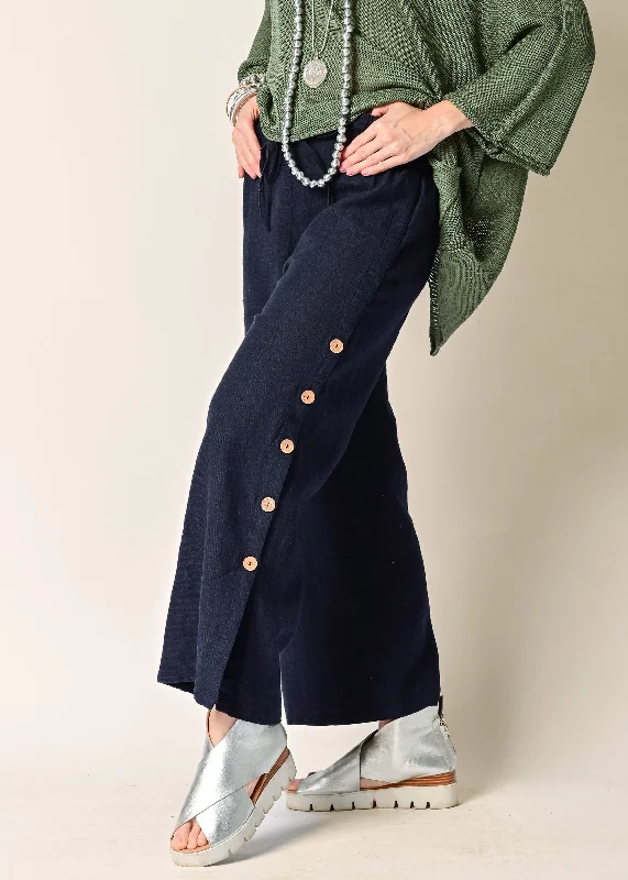 Effortless Style, Endless Impact Mileta Linen Pant in Navy