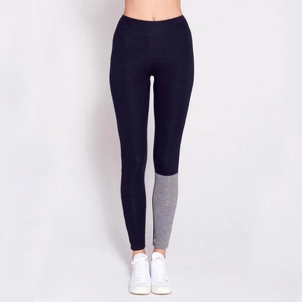 Budget Saver Colourblock Leggings (Midnight/Marsala)