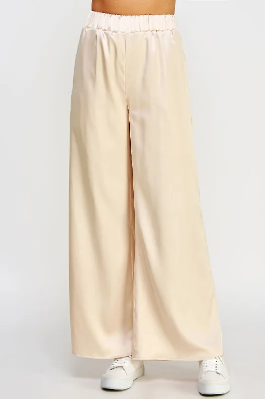 Relaxed Style Strut & Bolt Women's Jeans Leg Satin Pants