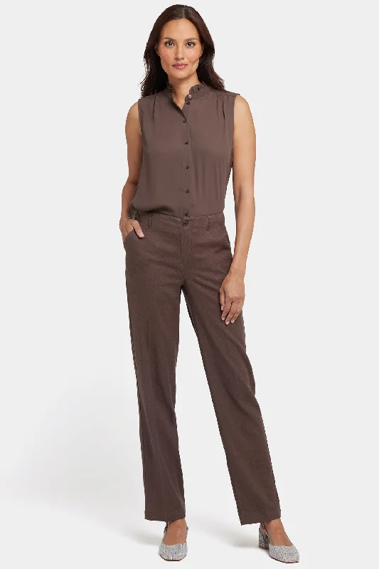 Summer Fashion Marilyn Straight Pants - Coffee Bean