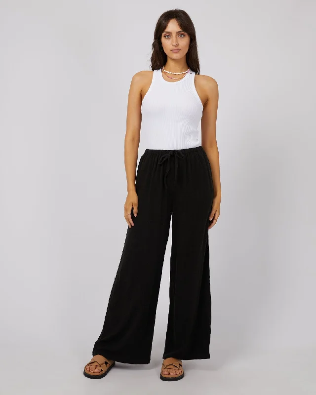 Flirty Fashion Discounts All About Eve Luxe Linen Pant Black