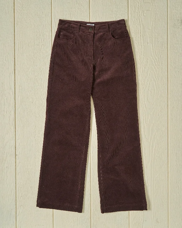 Shop Sales Women's Five Pocket Pant in Brown Corduroy