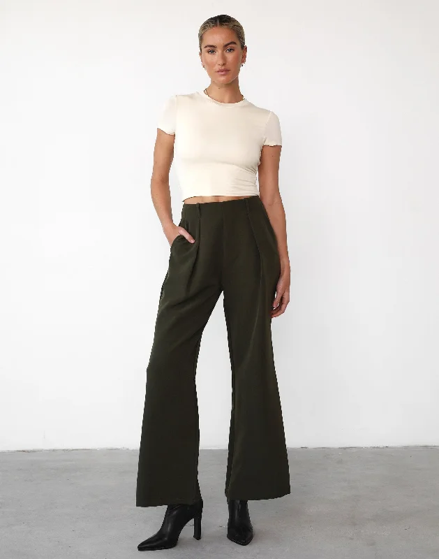 Sophisticated Fashion Malakai Pants (Olive)