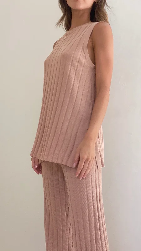 VIP Member Discount Megan Knit Top - Camel