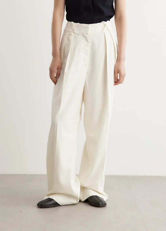 Relaxed Style Tailored Trousers