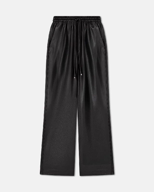 Vintage Women’s Fashion Calie - Drawstring Okobor™ Pants - Black