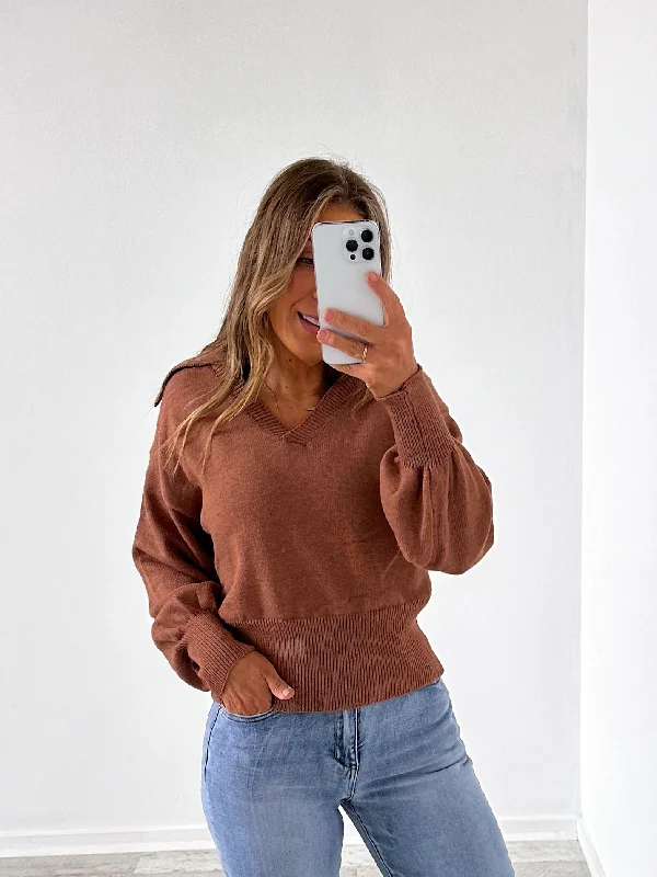Best Online Women's Boutiques Sasha Knit Top - Camel